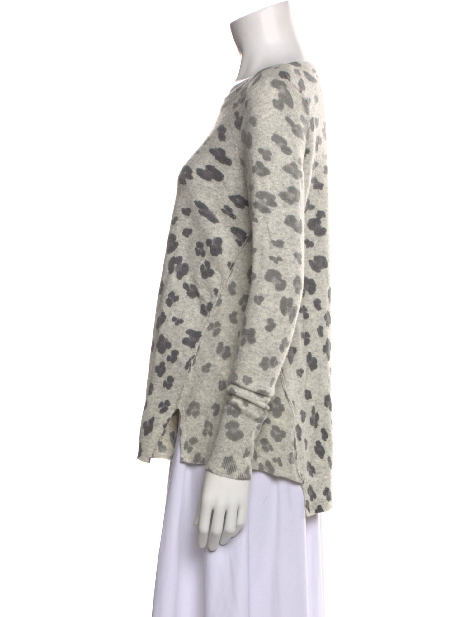 Rebecca Taylor Wool Animal Print Sweater