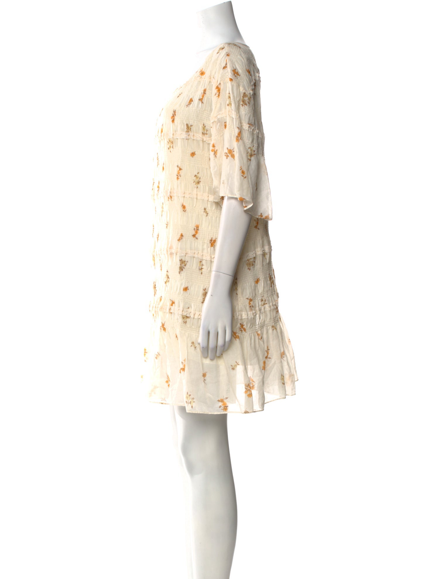 Rebecca Taylor Floral Print Mini Dress