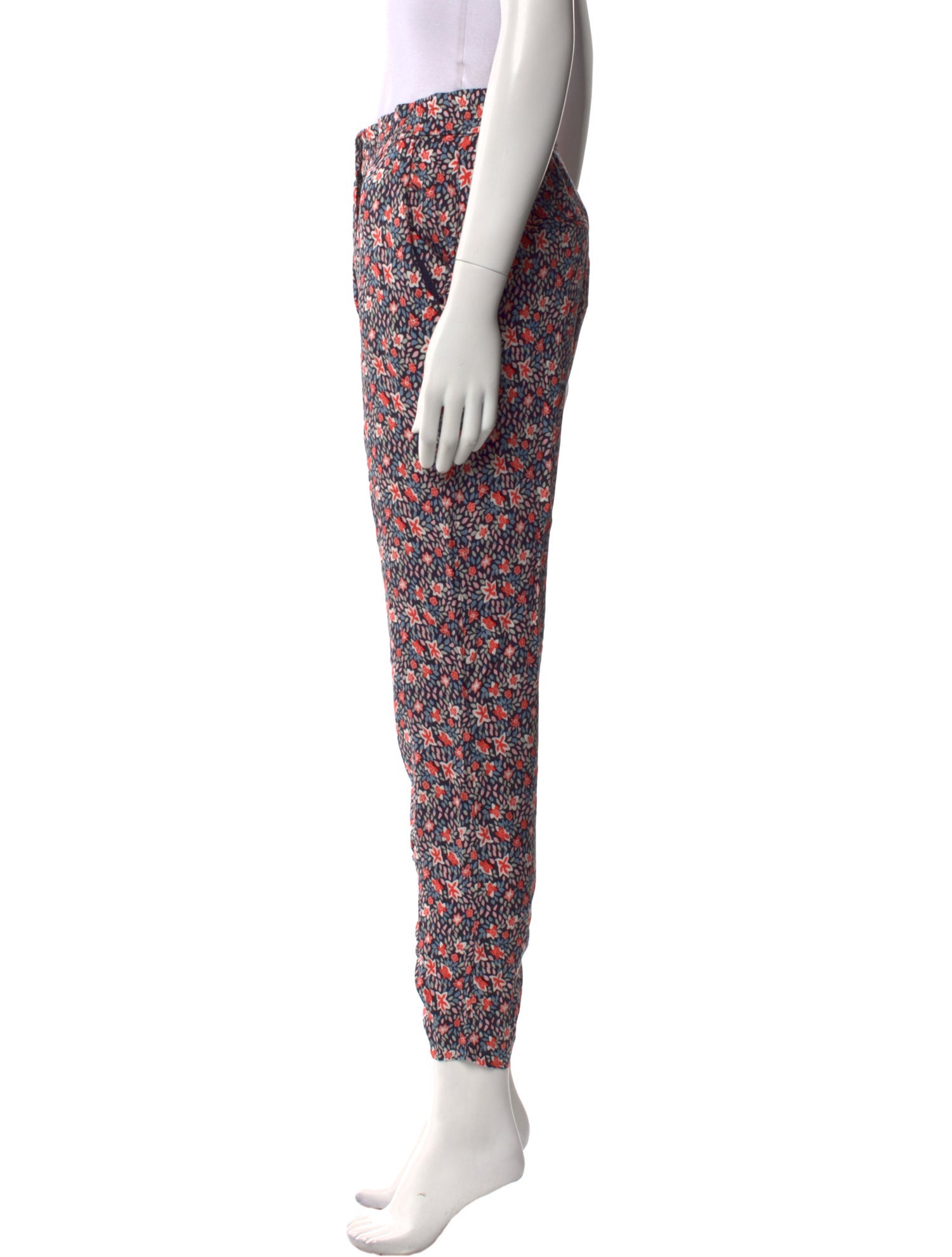 Rebecca Taylor Silk Straight Leg Pants