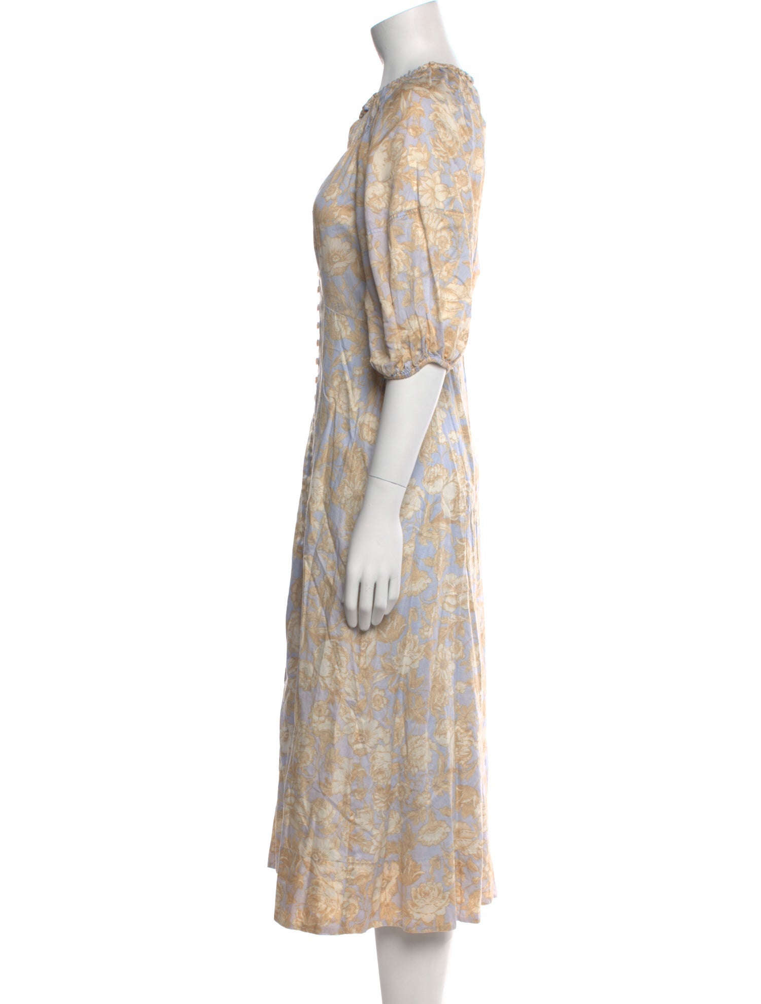 Rebecca Taylor Floral Print Midi Length Dress w/ Tags