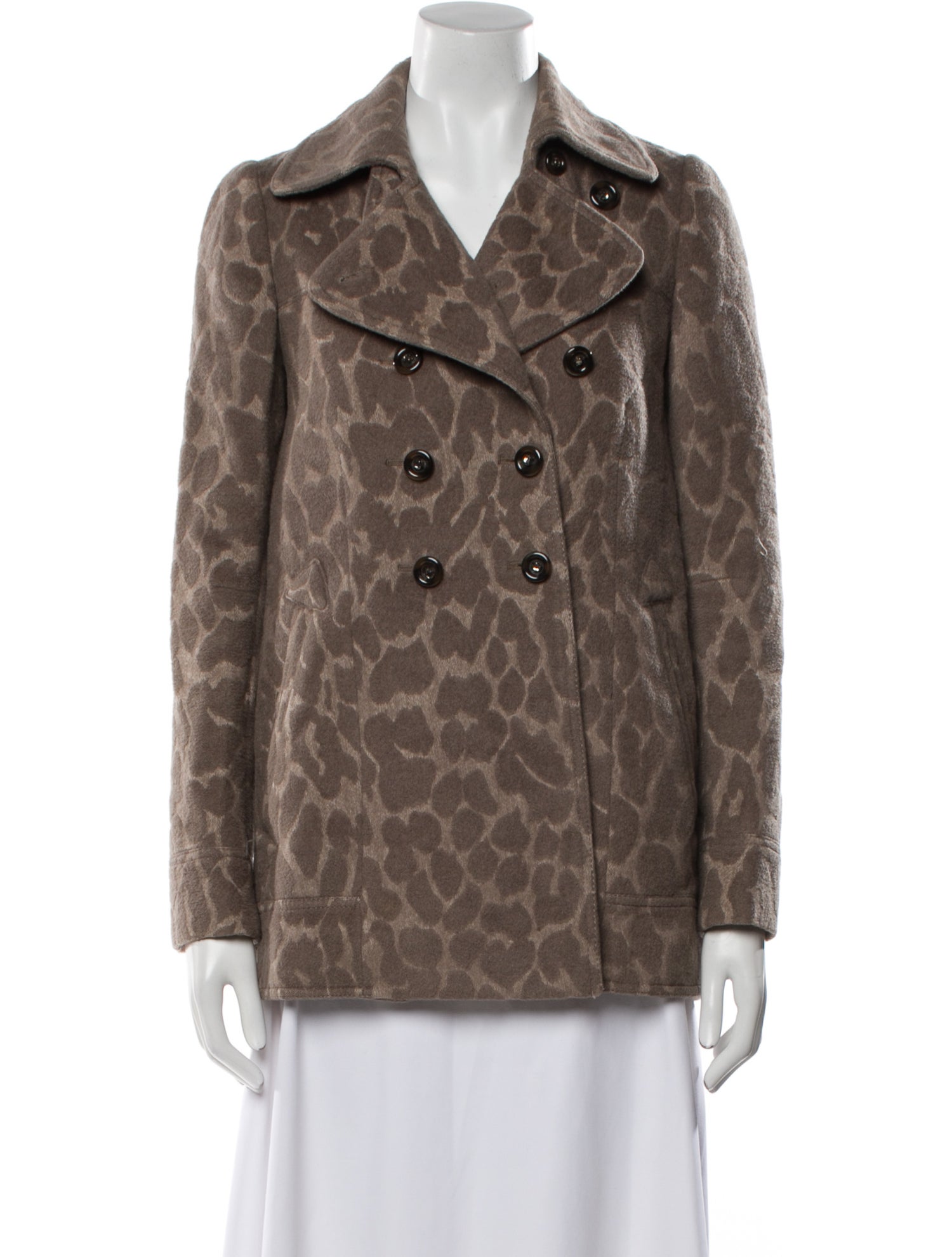 Rebecca Taylor Wool Animal Print Jacket