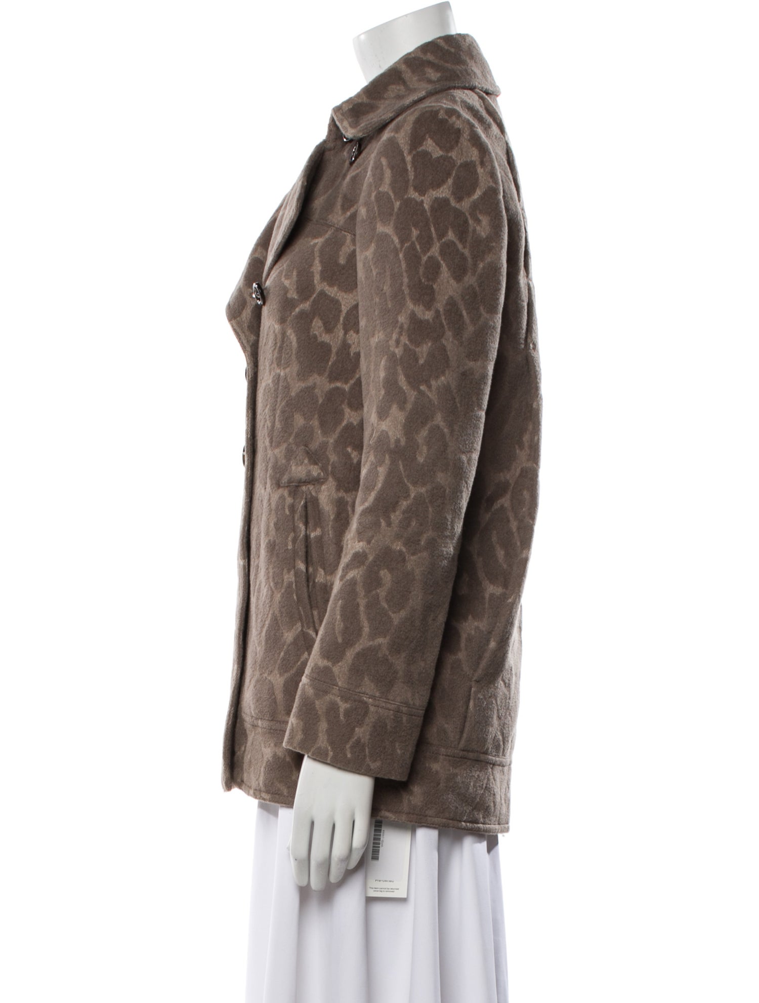 Rebecca Taylor Wool Animal Print Jacket