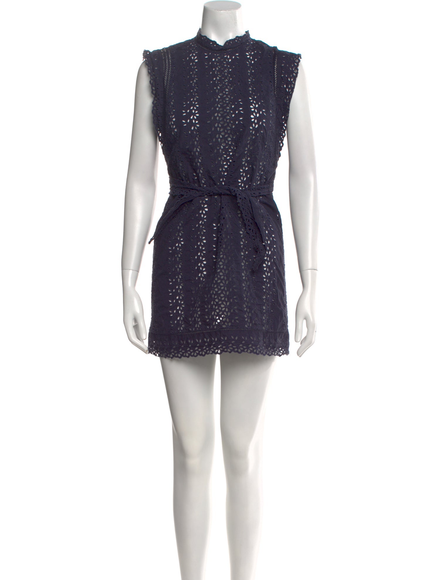 Rebecca Taylor Mock Neck Mini Dress