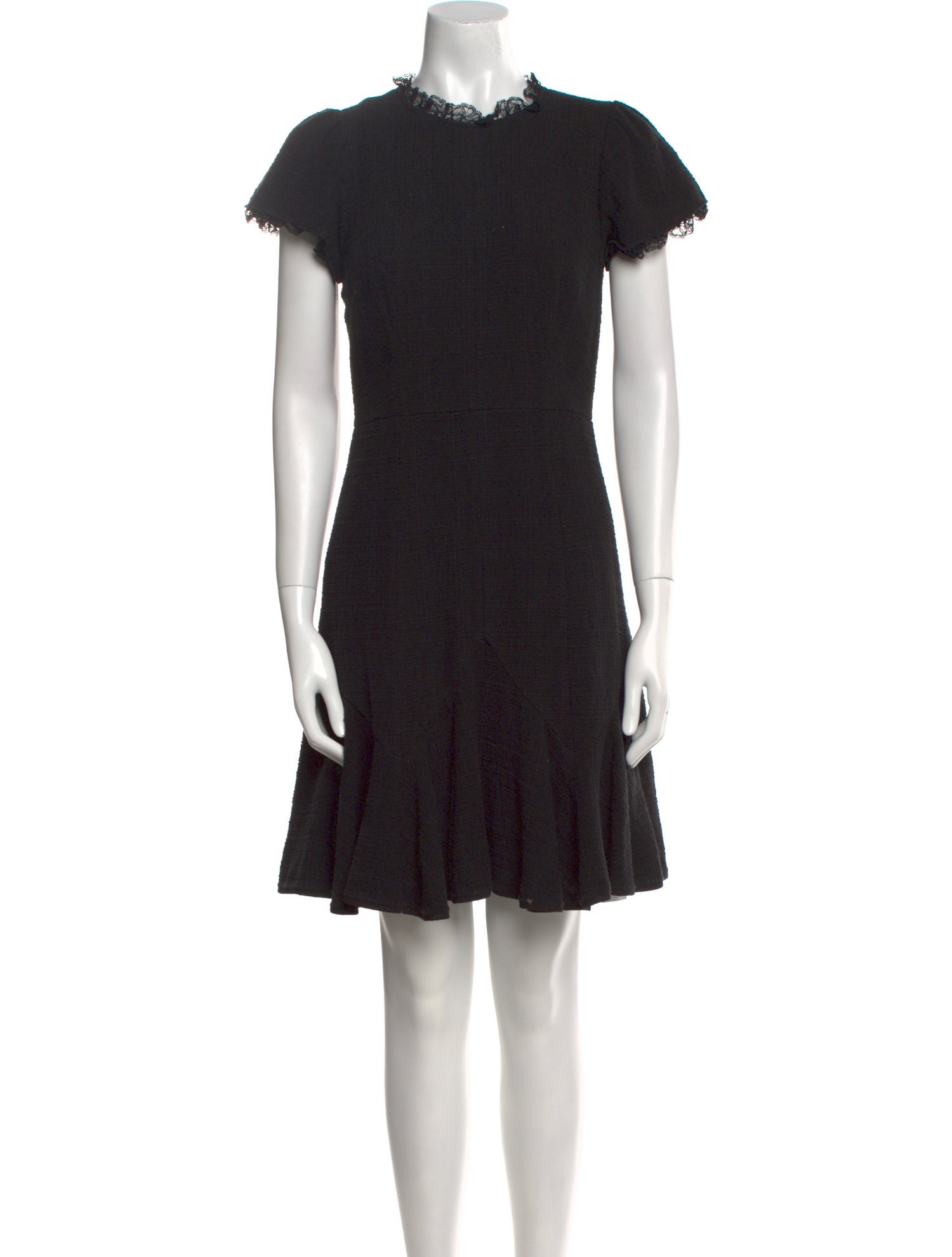 Rebecca Taylor Mock Neck Mini Dress