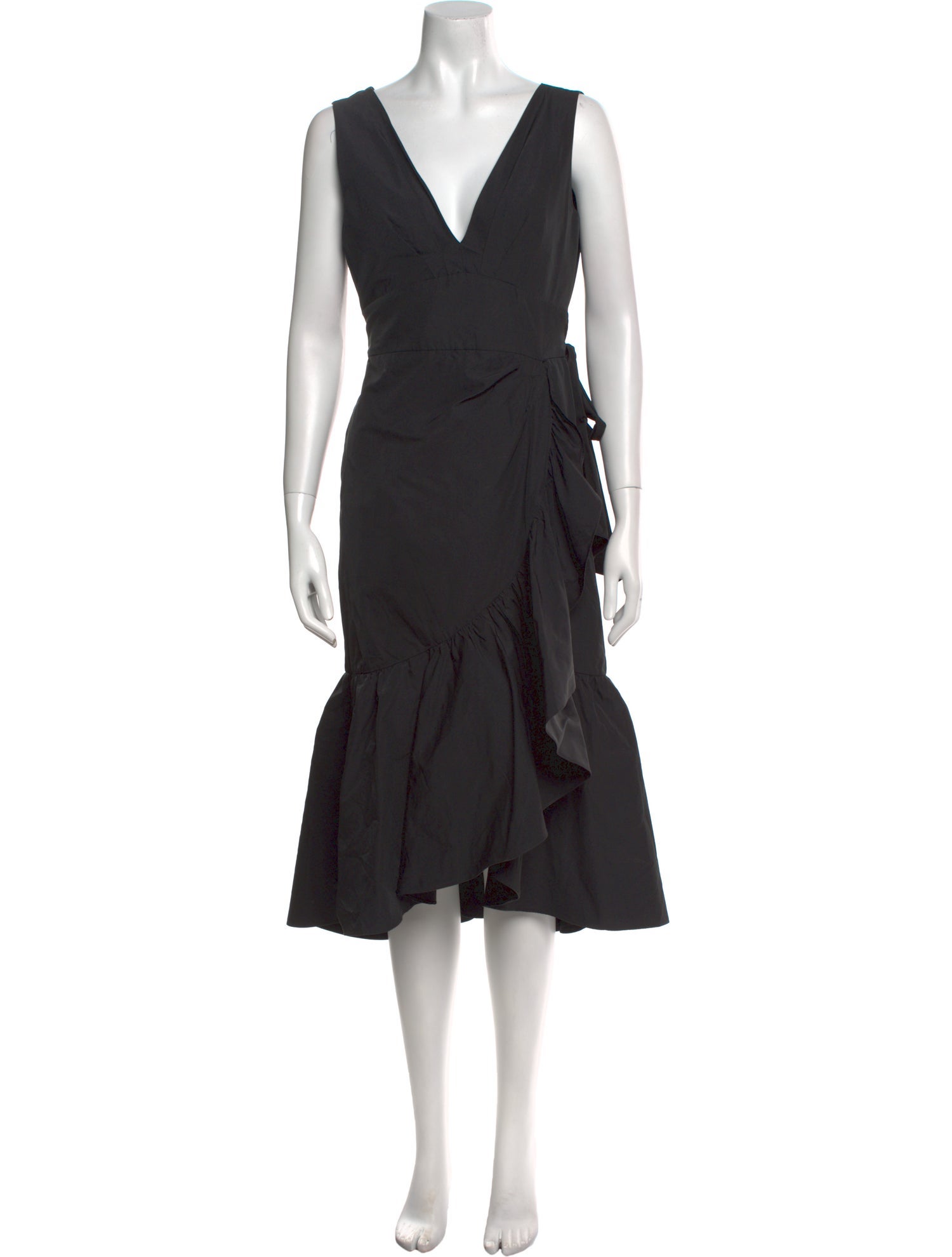 Rebecca Taylor V-Neck Midi Length Dress