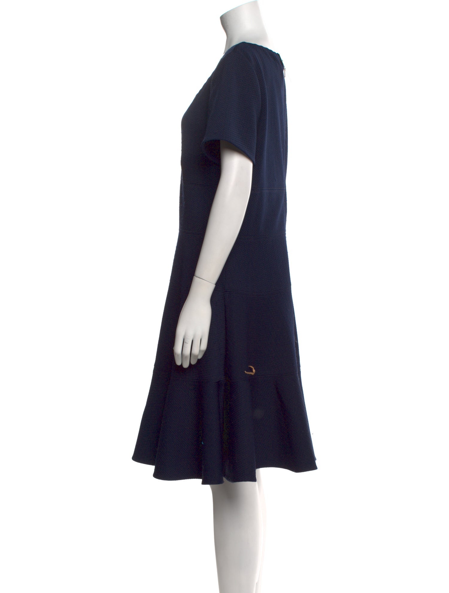 Rebecca Taylor Scoop Neck Knee-Length Dress