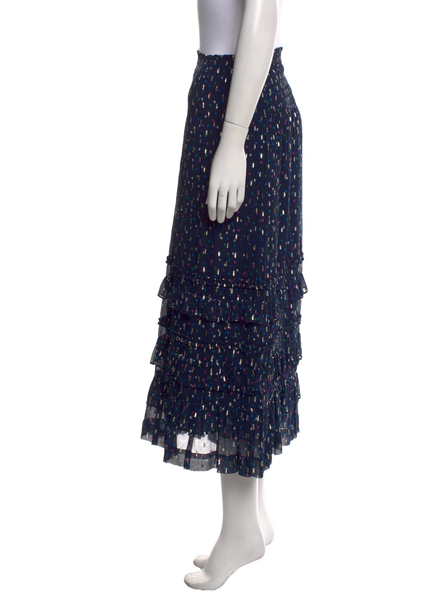 Rebecca Taylor Silk Midi Length Skirt