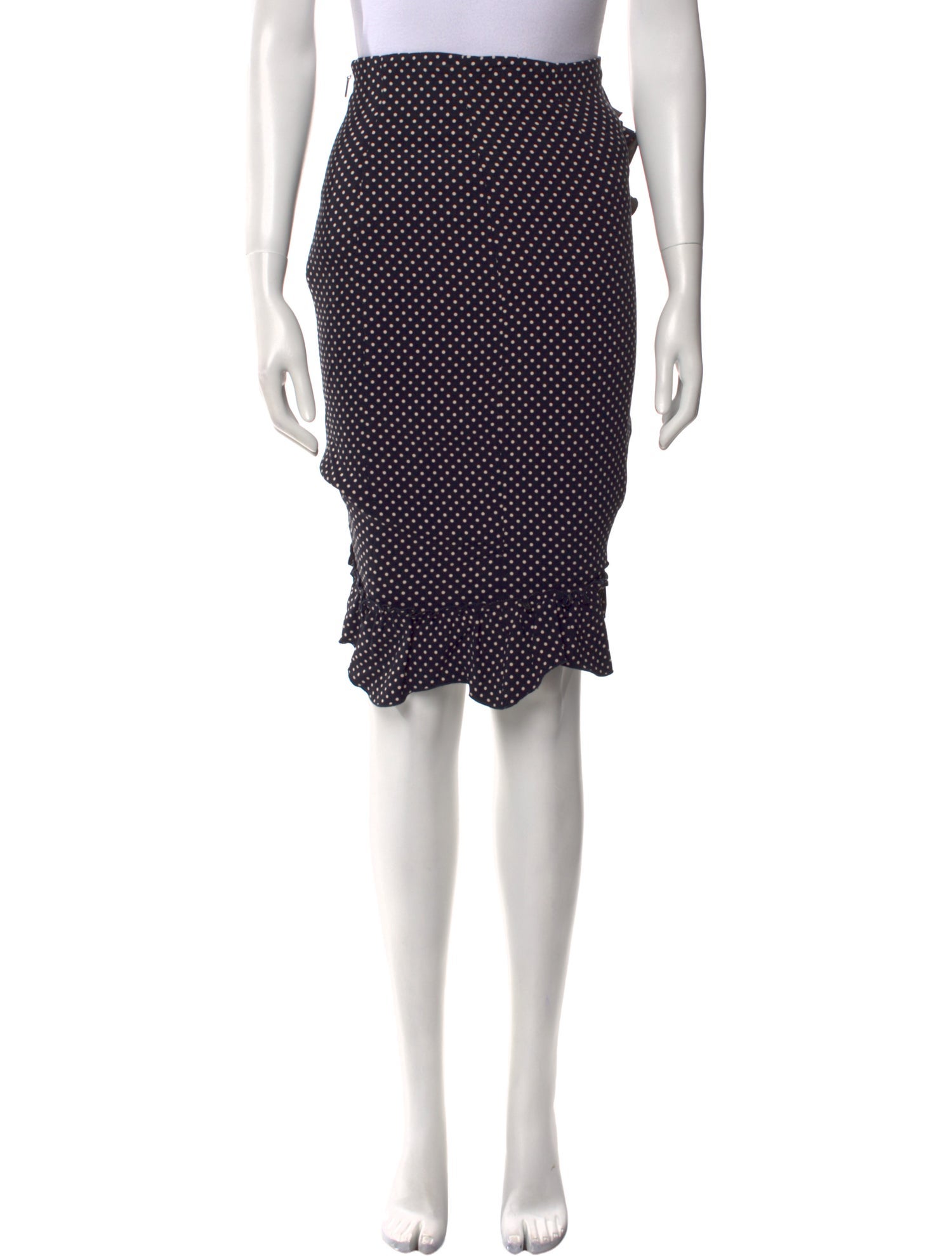 Rebecca Taylor Polka Dot Print Knee-Length Skirt w/ Tags