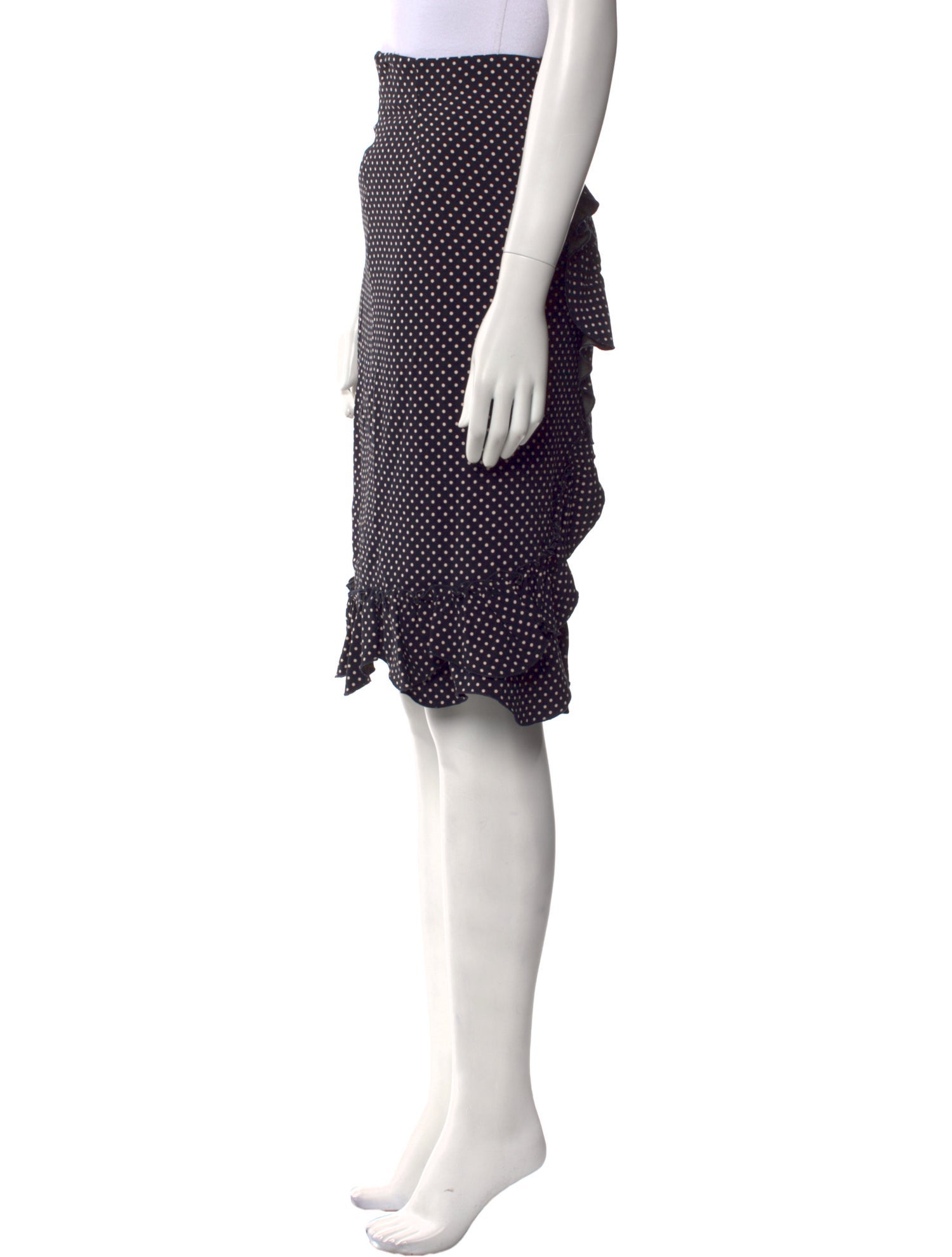 Rebecca Taylor Polka Dot Print Knee-Length Skirt w/ Tags