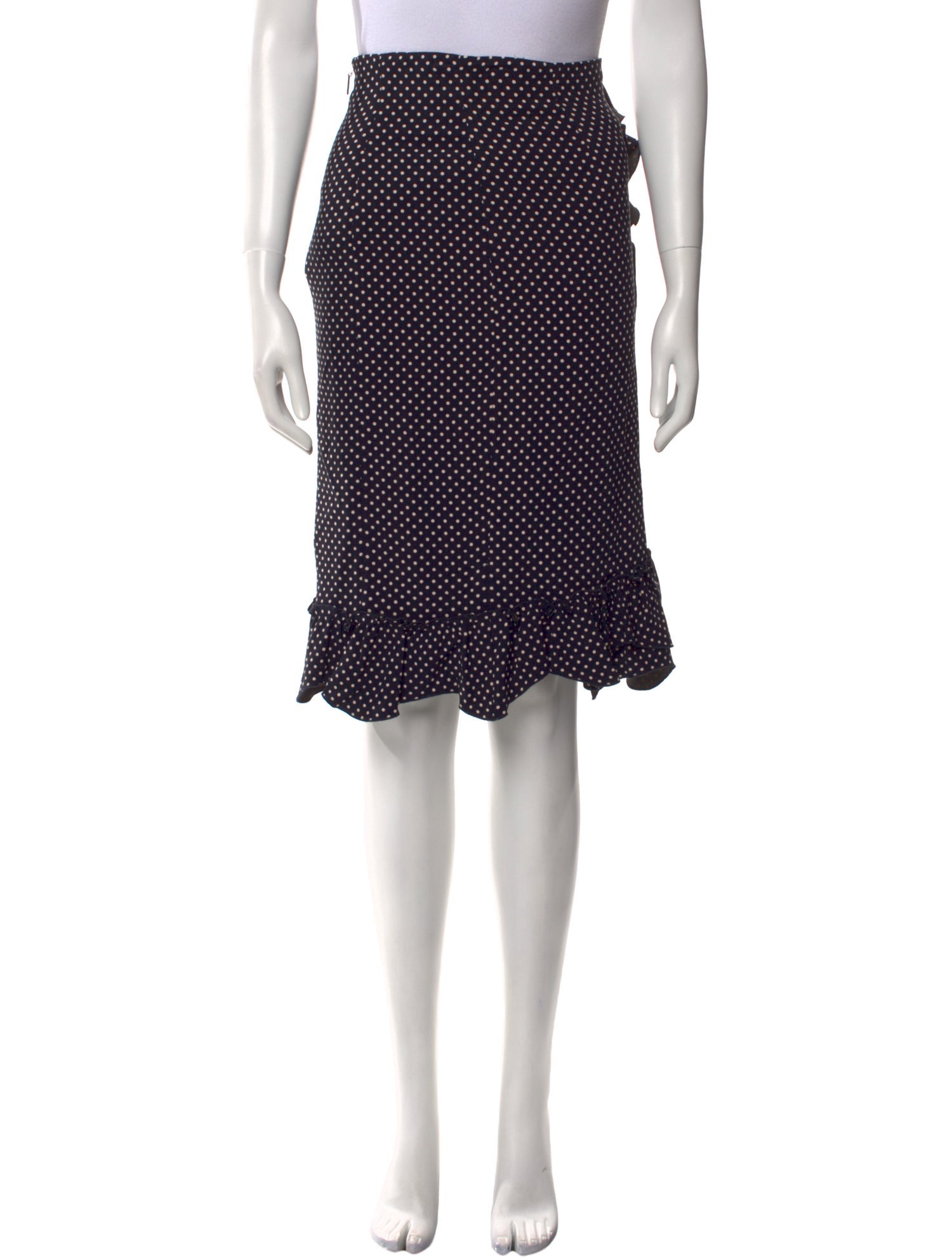 Rebecca Taylor Polka Dot Print Knee-Length Skirt w/ Tags