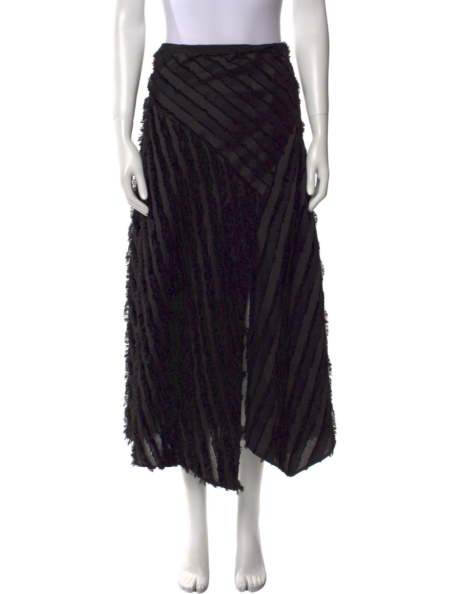 Rebecca Taylor Striped Midi Length Skirt w/ Tags