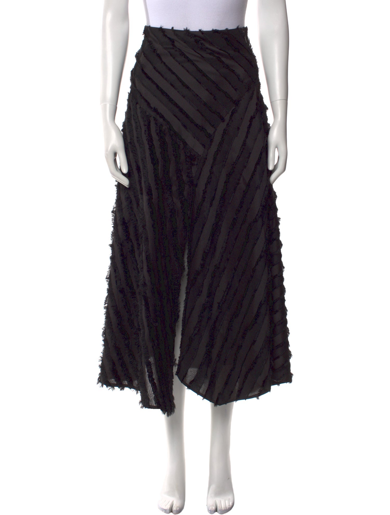 Rebecca Taylor Striped Midi Length Skirt w/ Tags