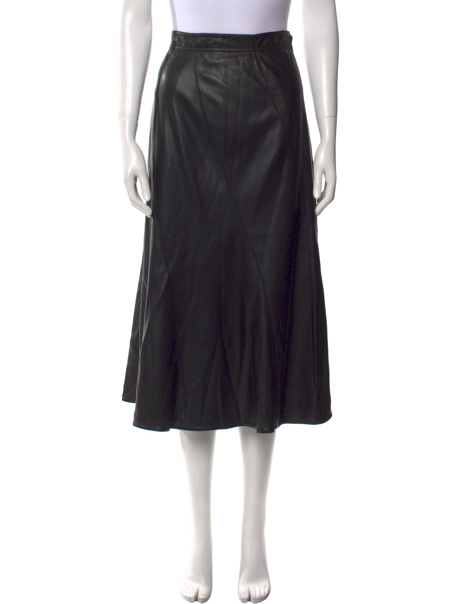 Rebecca Taylor Faux Leather Midi Length Skirt w/ Tags