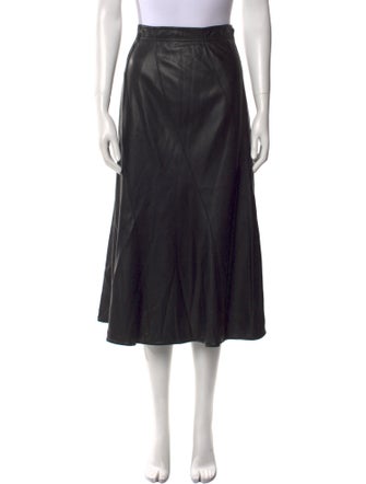 Rebecca Taylor Faux Leather Midi Length Skirt w/ Tags