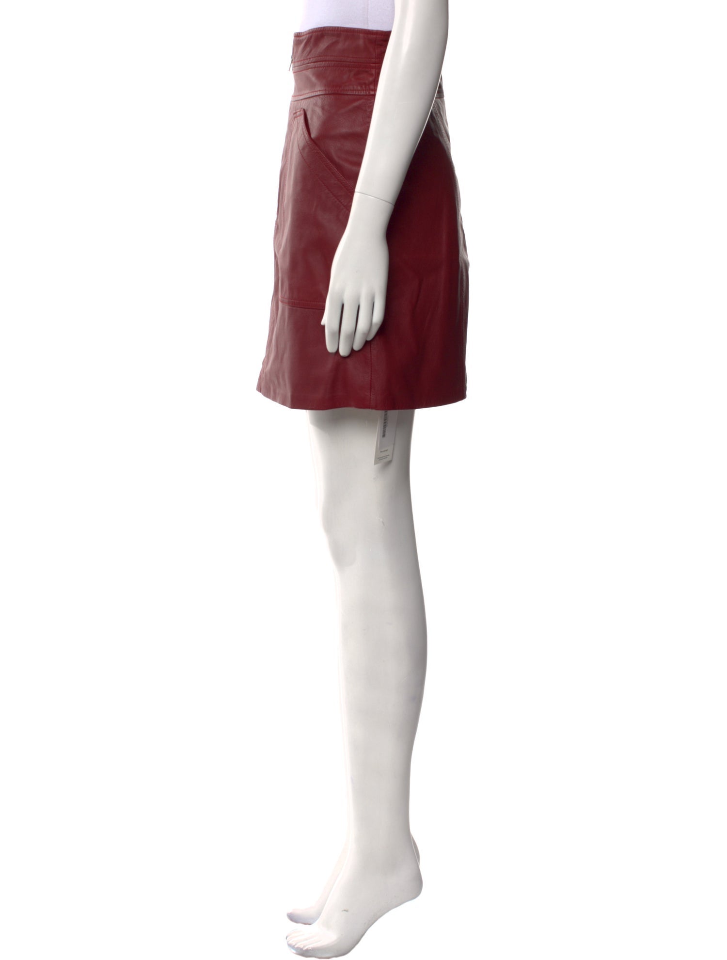 Rebecca Taylor Leather Mini Skirt