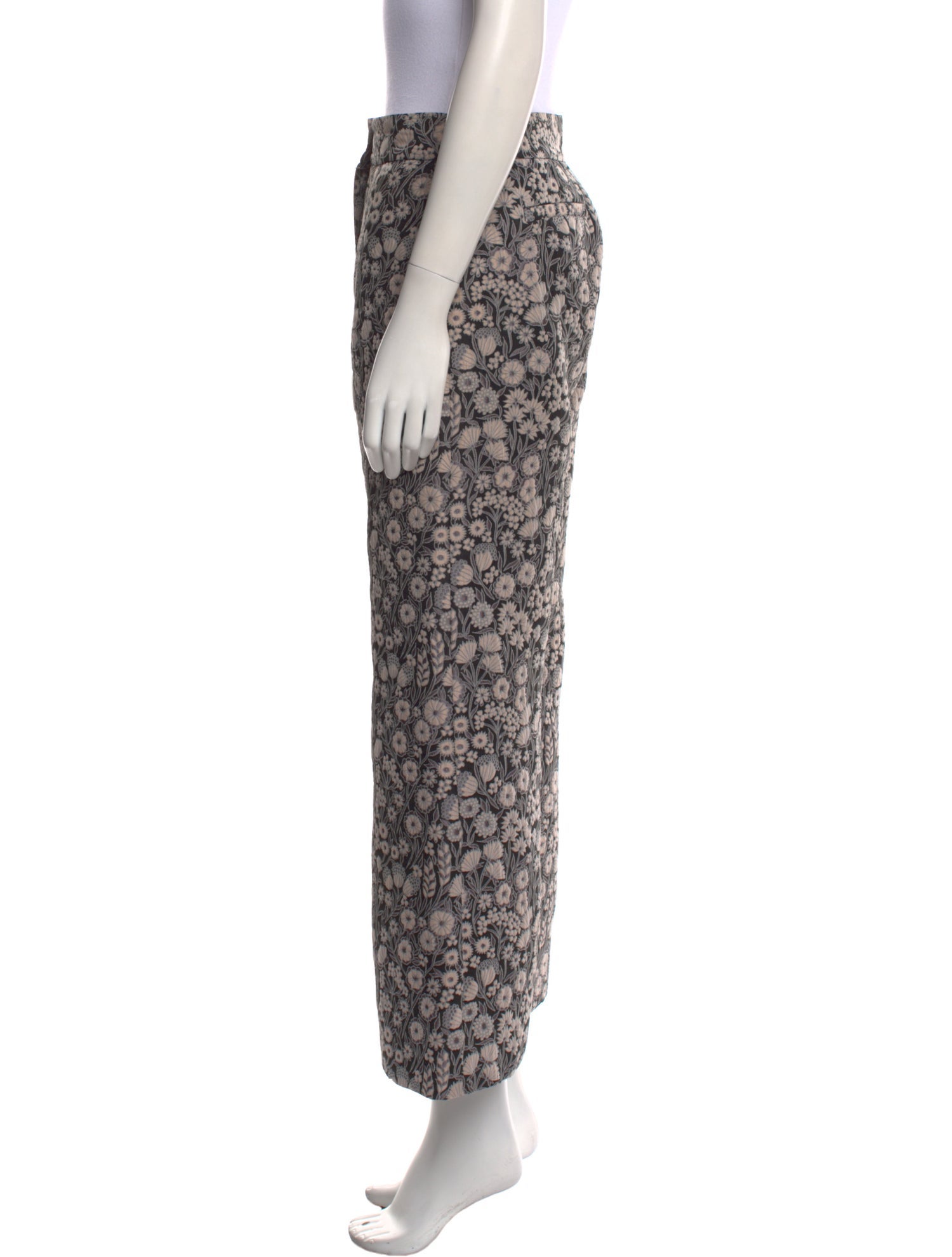 Rebecca Taylor Floral Print Wide Leg Pants