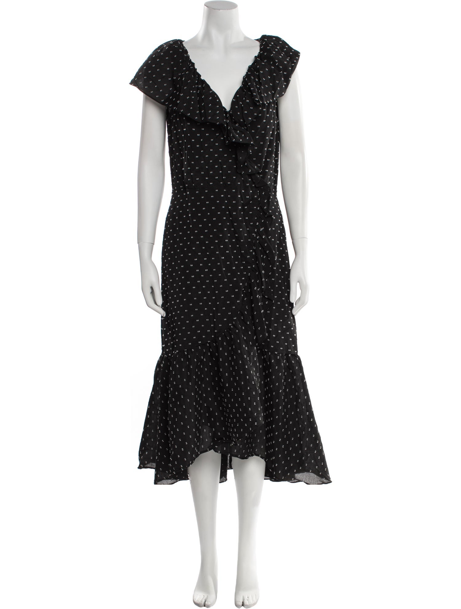 Rebecca Taylor Polka Dot Print Long Dress w/ Tags
