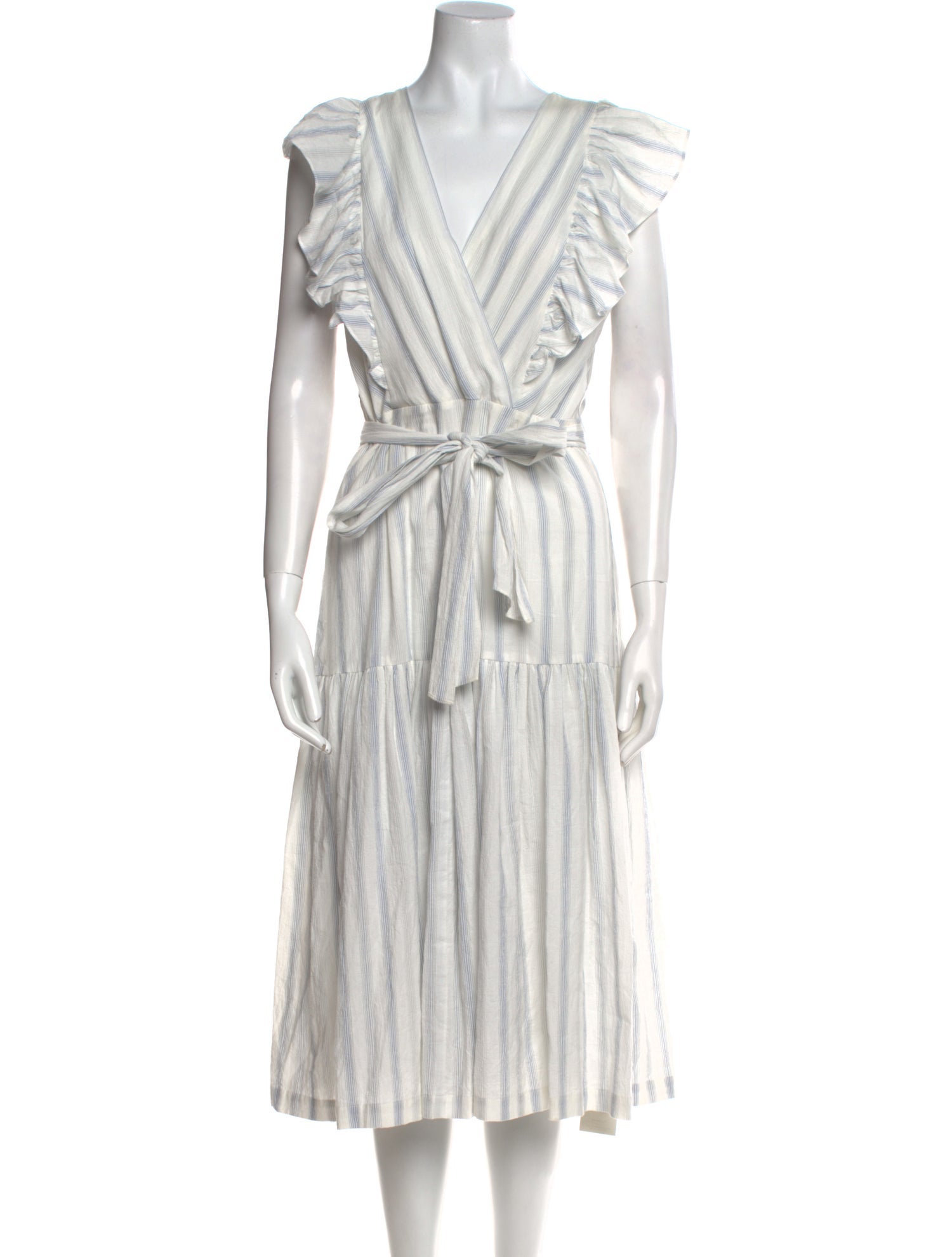 Rebecca Taylor V-Neck Midi Length Dress