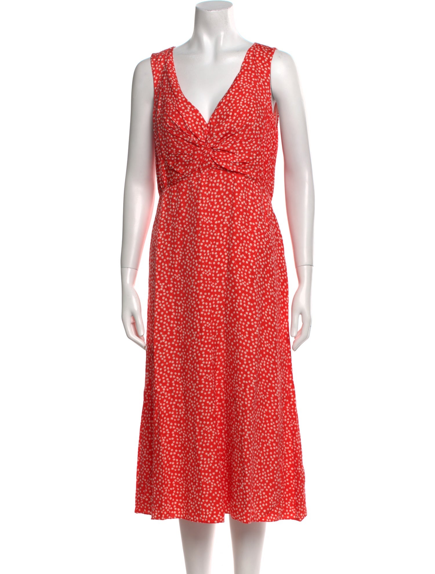 Rebecca Taylor Floral Print Midi Length Dress