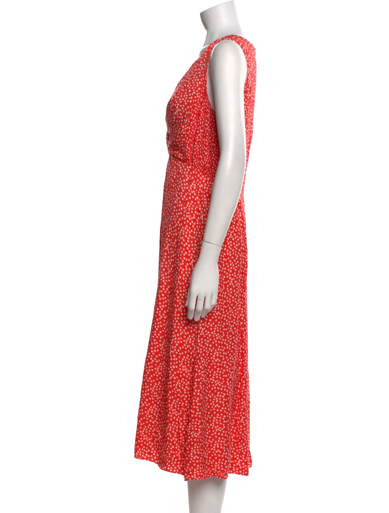 Rebecca Taylor Floral Print Midi Length Dress