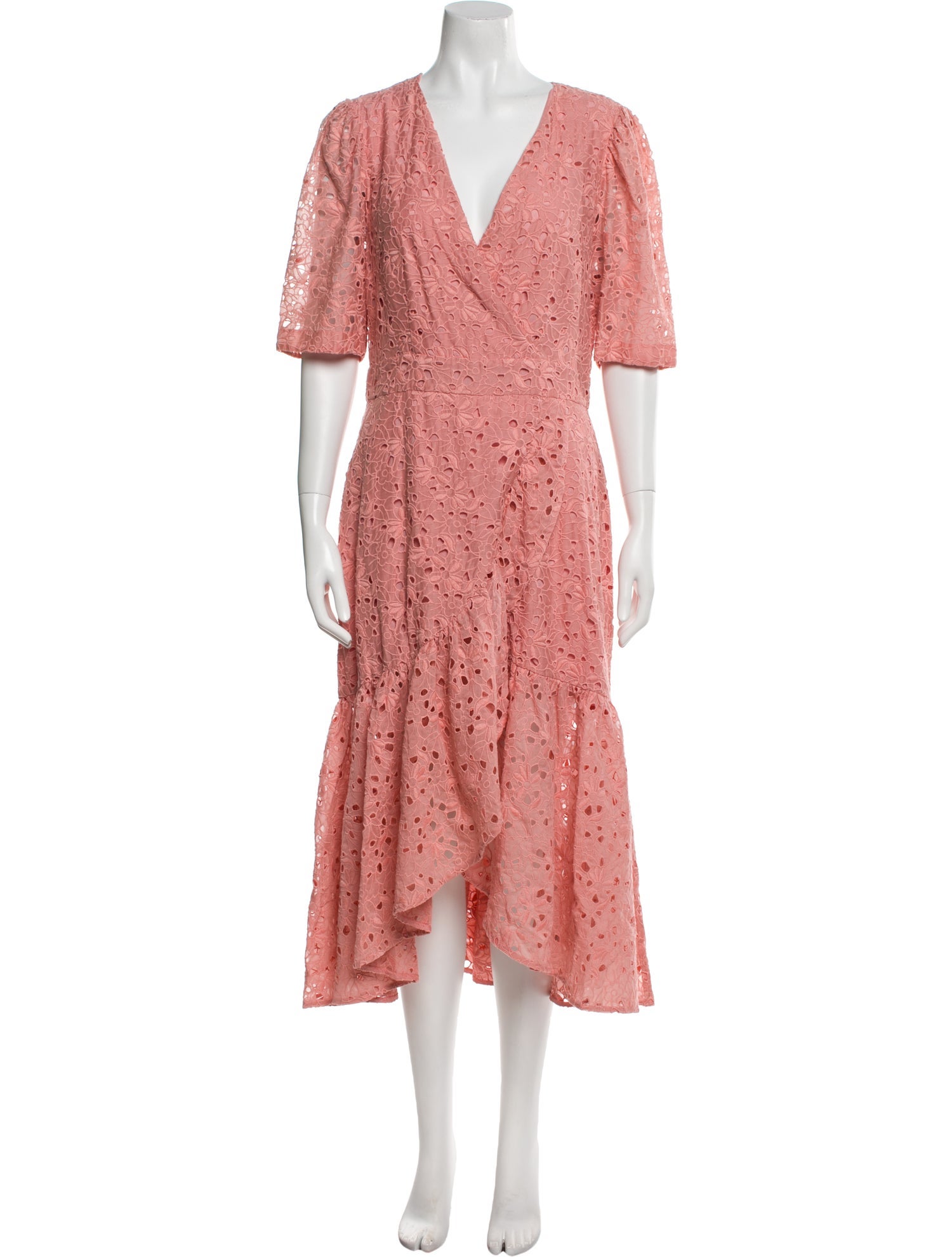 Rebecca Taylor Floral Print Midi Length Dress