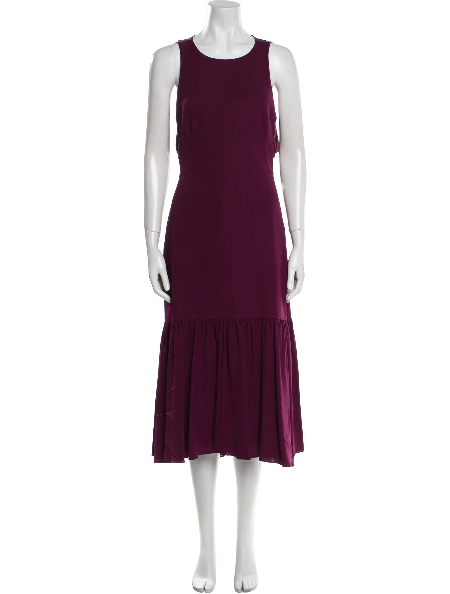 Rebecca Taylor Crew Neck Midi Length Dress