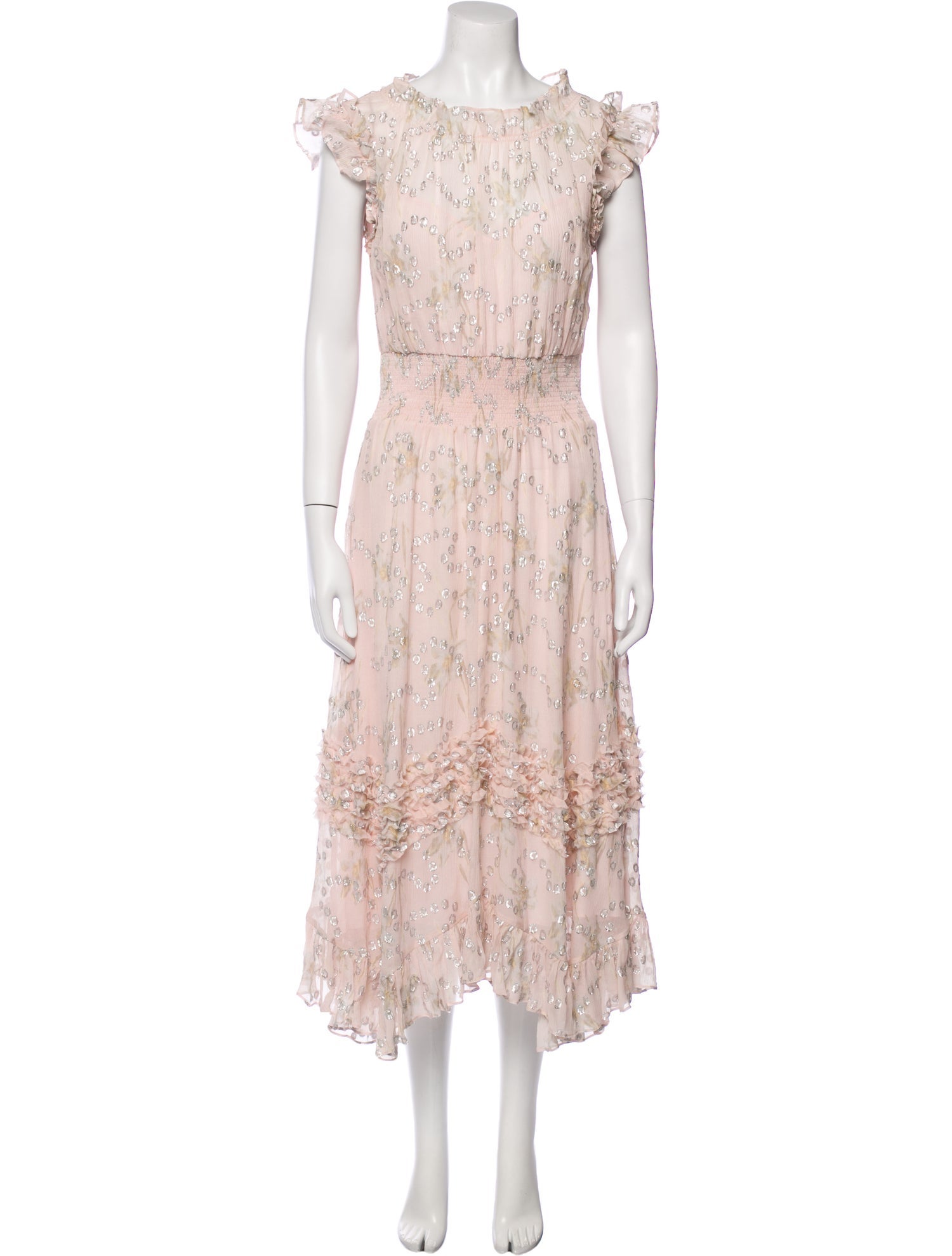 Rebecca Taylor Silk Midi Length Dress