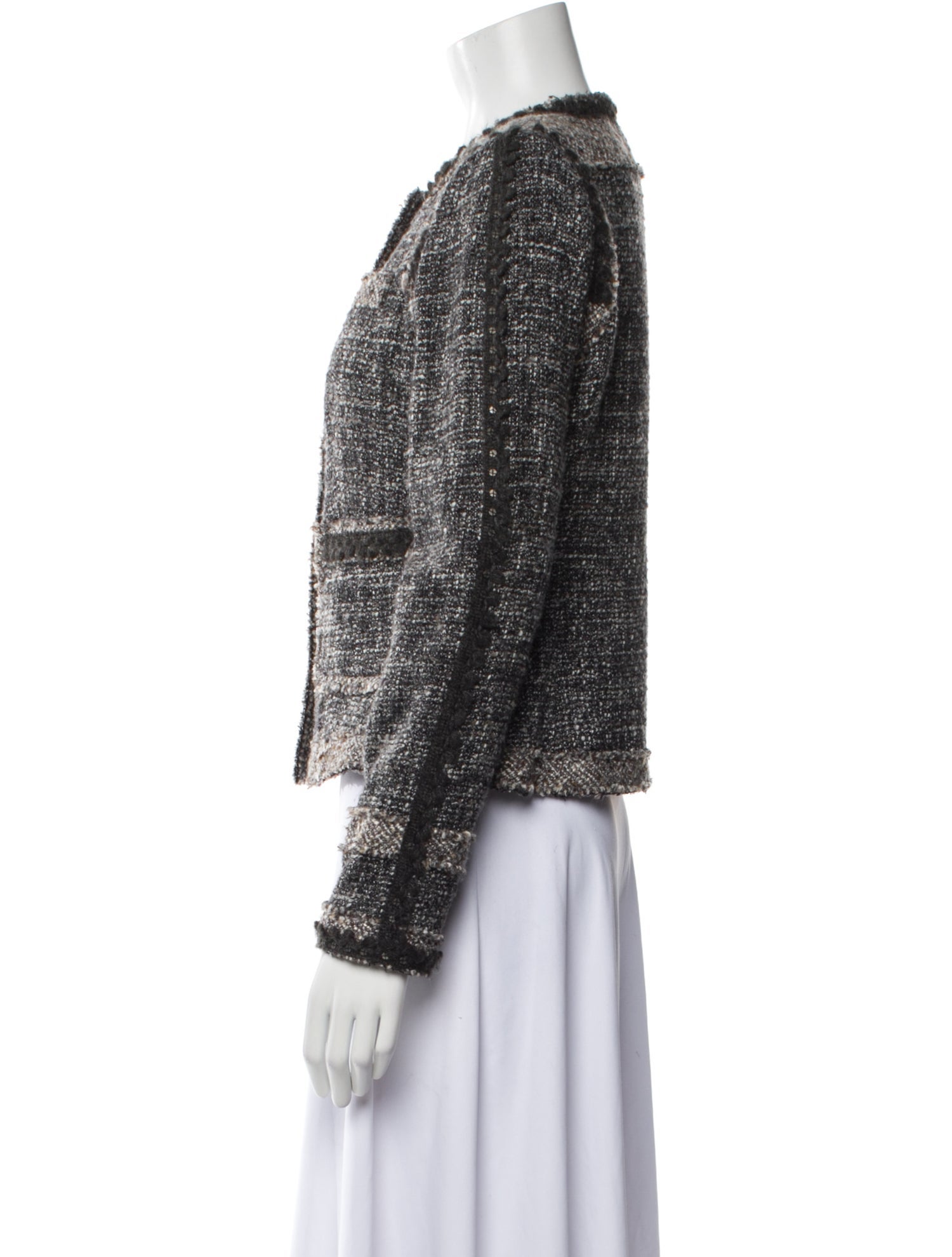 Rebecca Taylor Wool Tweed Pattern Jacket