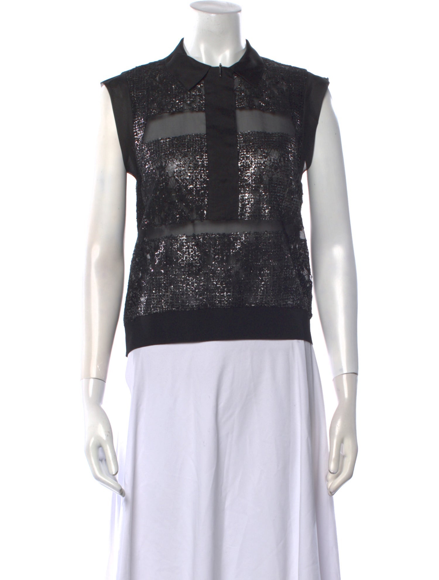 Rebecca Taylor Silk Crew Neck Top w/ Tags