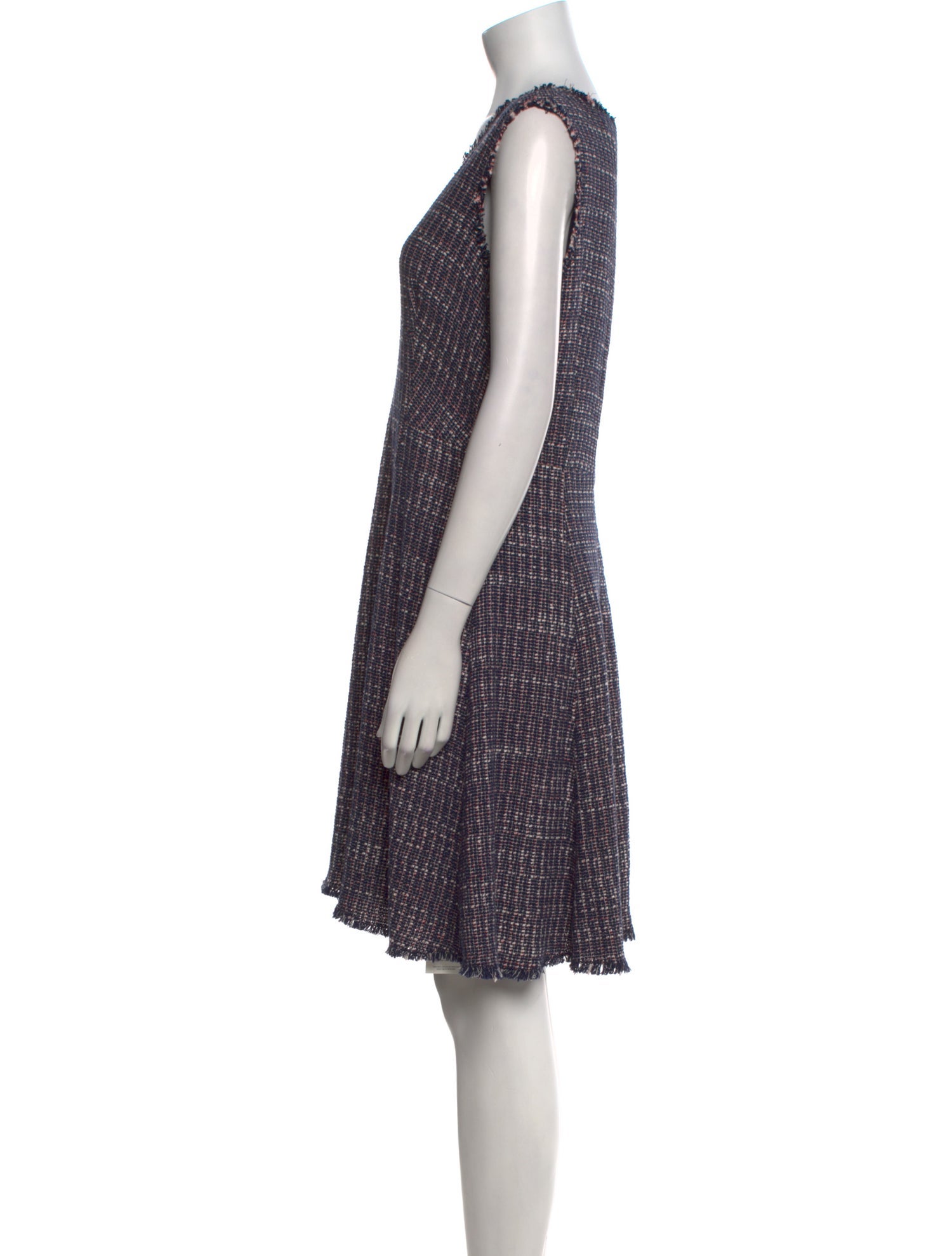 Rebecca Taylor Tweed Pattern Knee-Length Dress