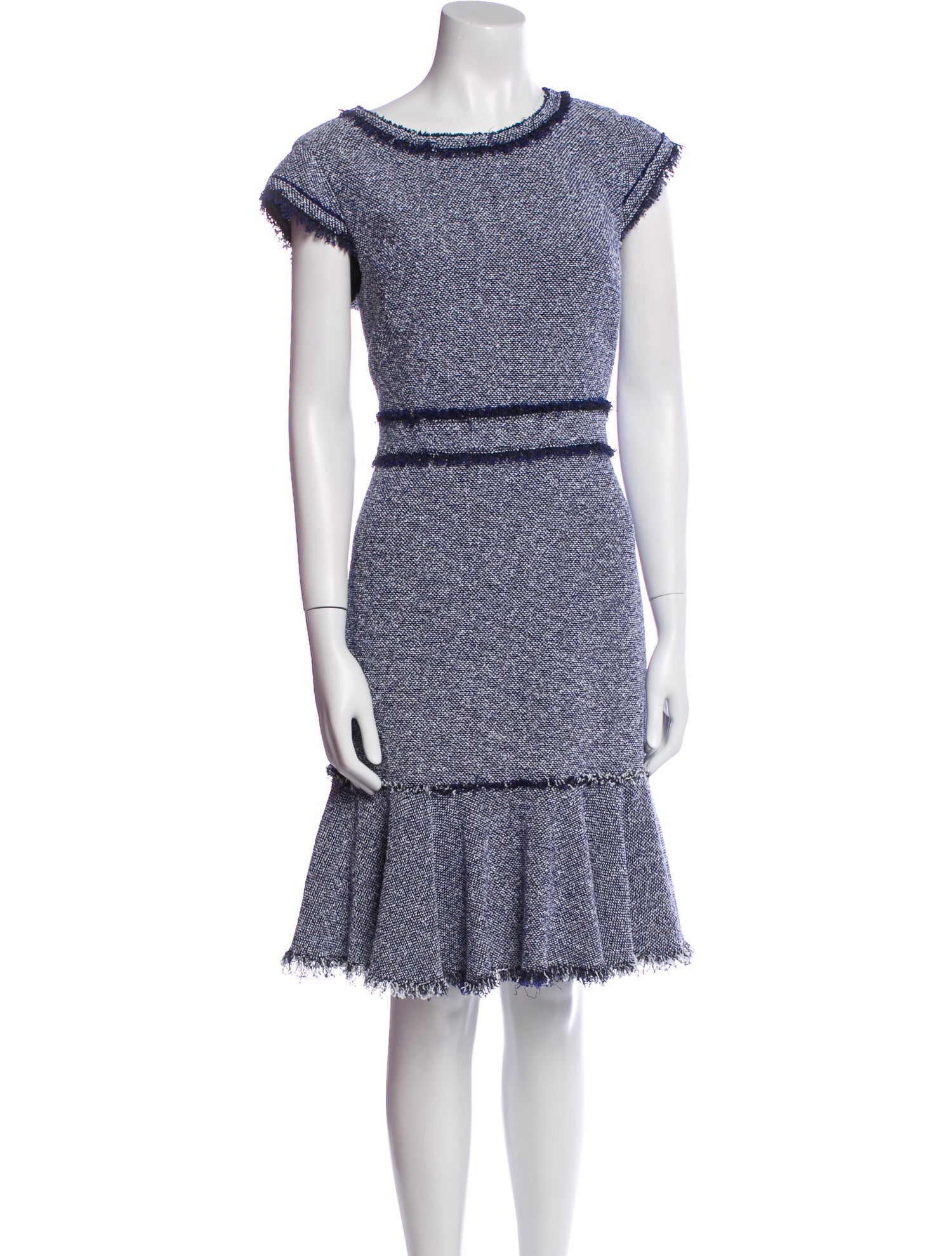 Rebecca Taylor Striped Knee-Length Dress