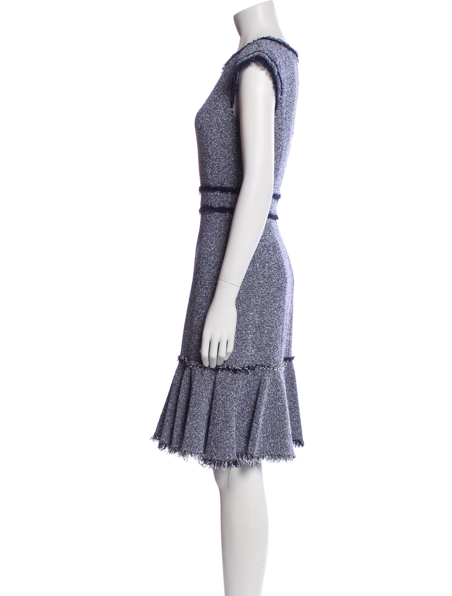 Rebecca Taylor Striped Knee-Length Dress