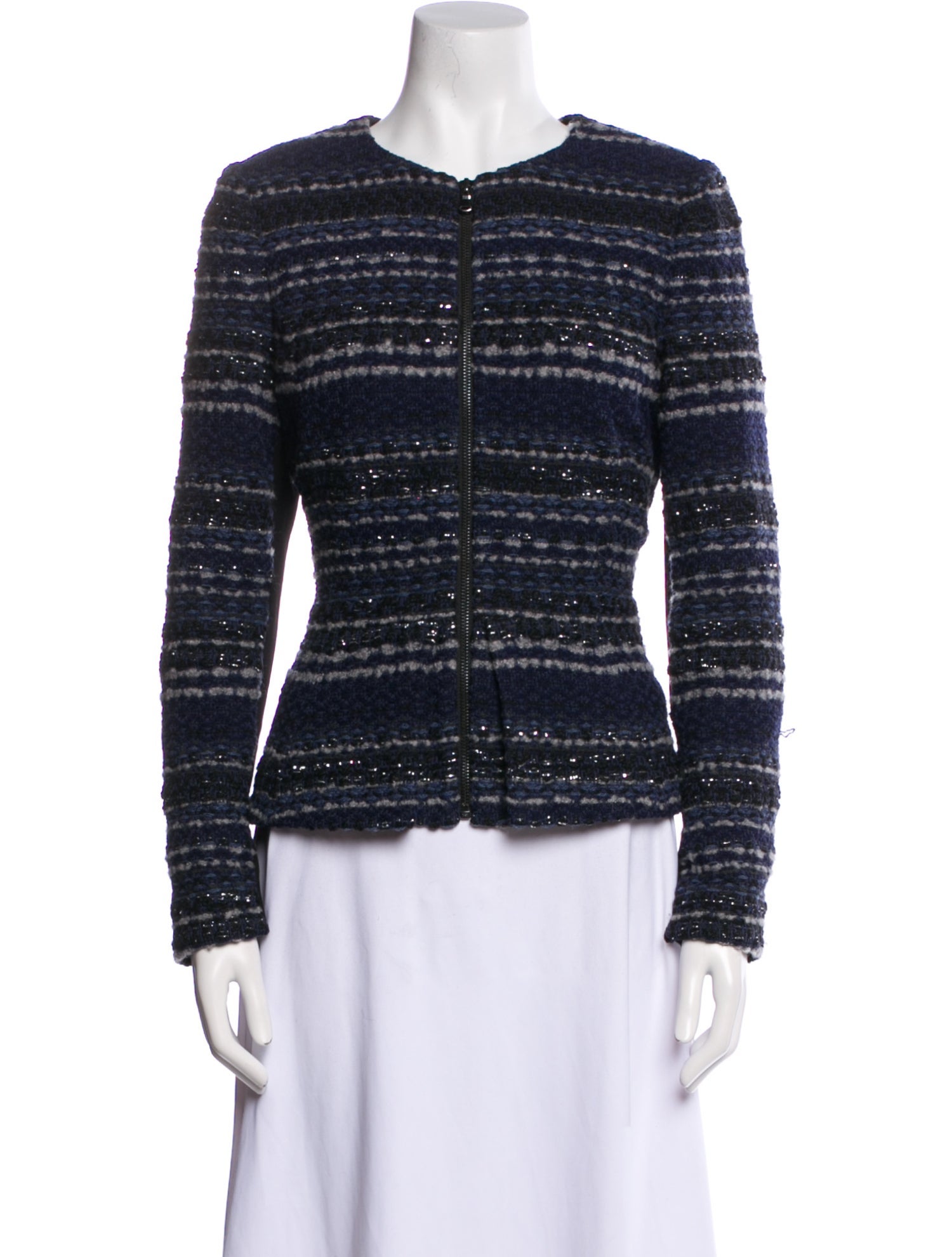 Rebecca Taylor Striped Evening Jacket