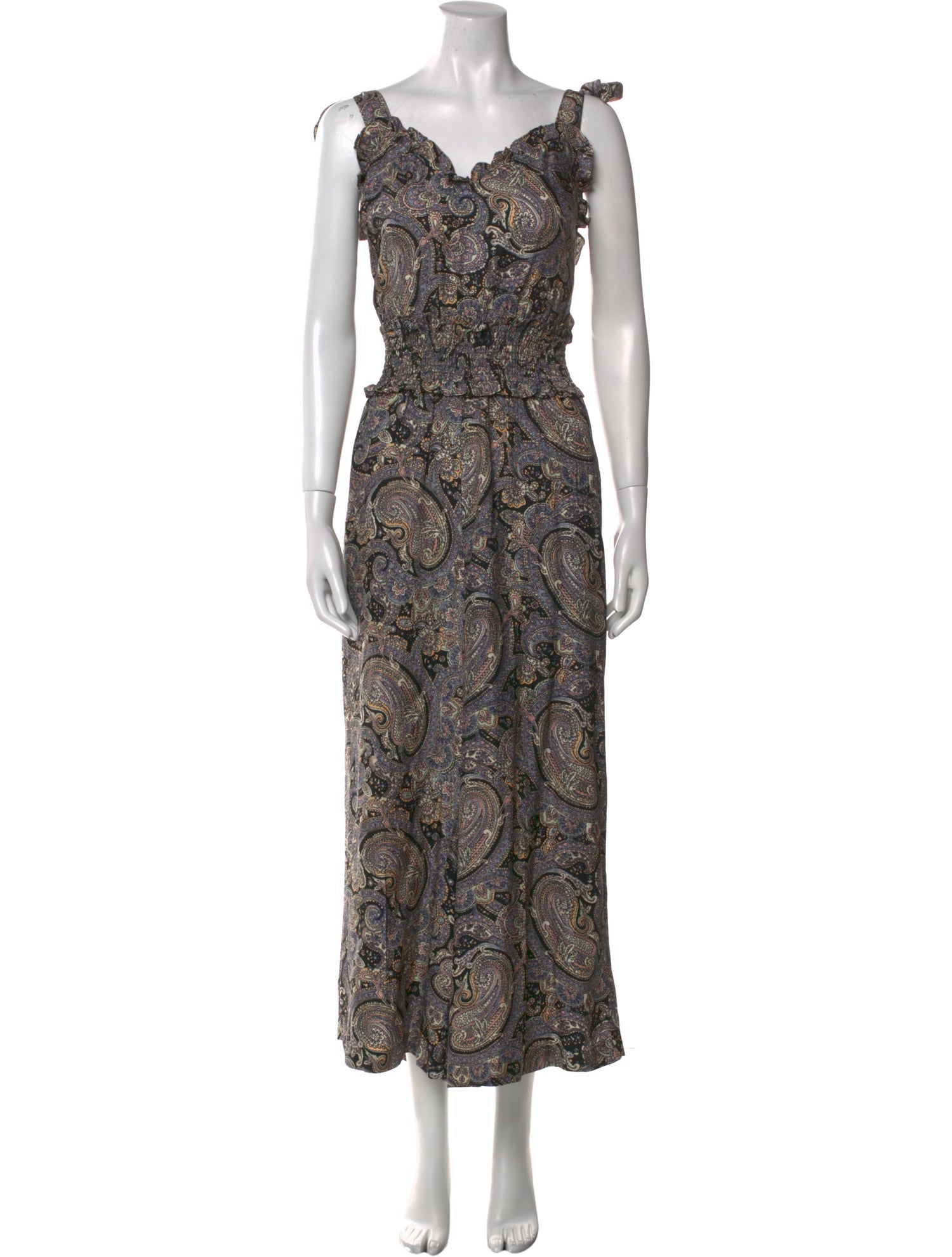 Rebecca Taylor Silk Paisley Print Jumpsuit