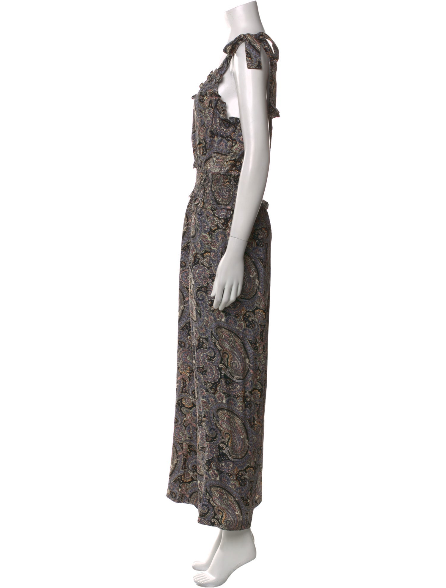Rebecca Taylor Silk Paisley Print Jumpsuit
