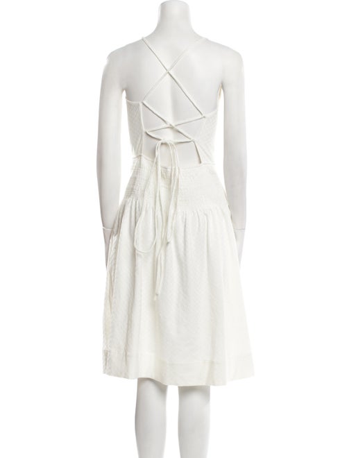 Rebecca Taylor Bateau Neckline Knee-Length Dress