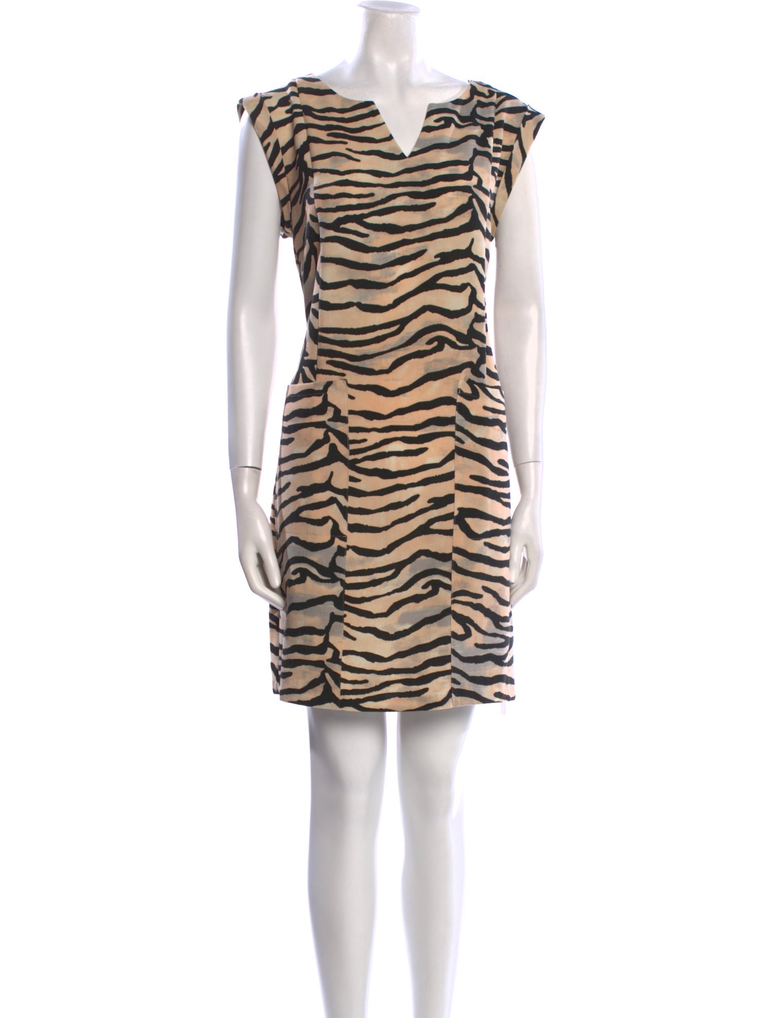 Rebecca Taylor Animal Print Mini Dress