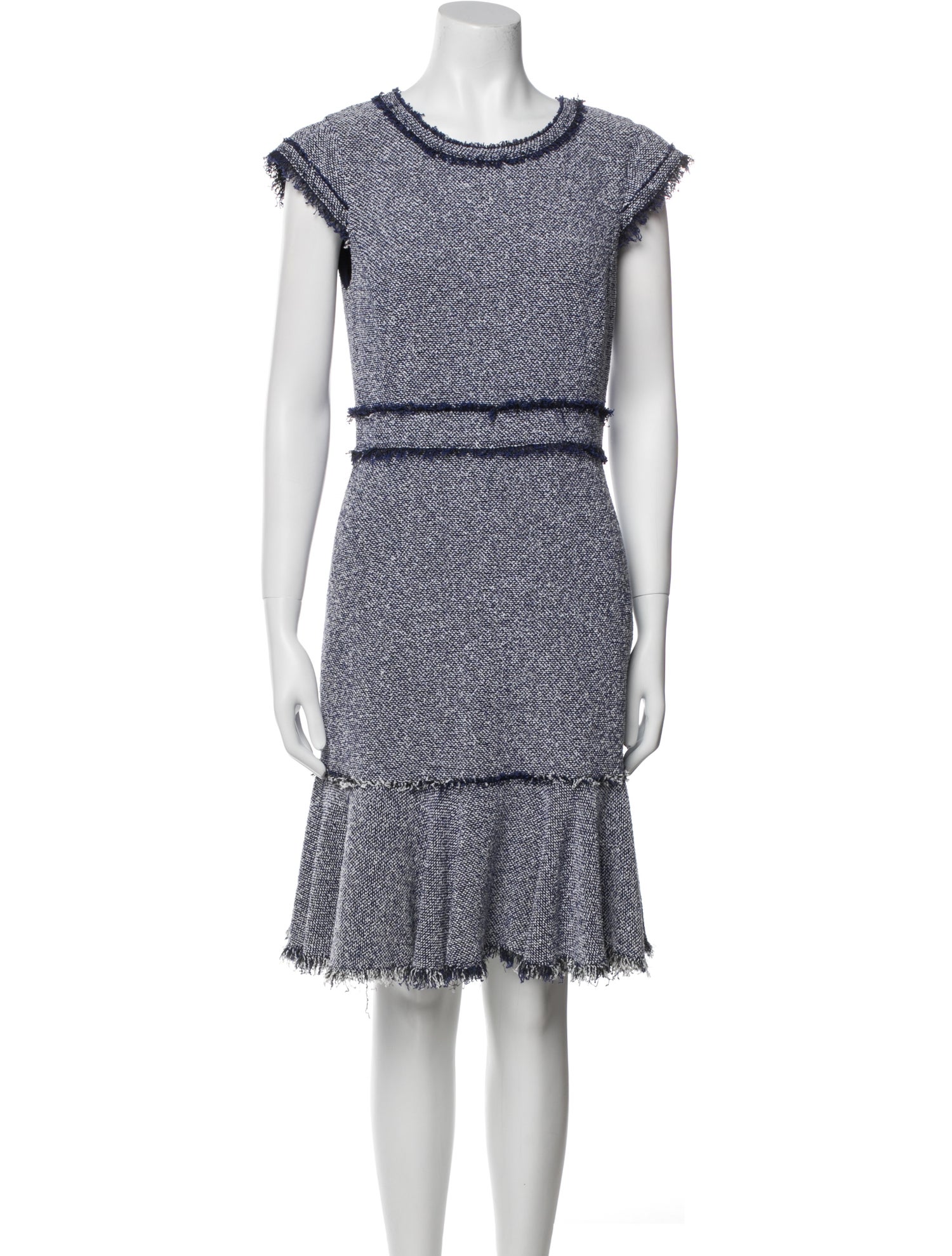 Rebecca Taylor Scoop Neck Knee-Length Dress