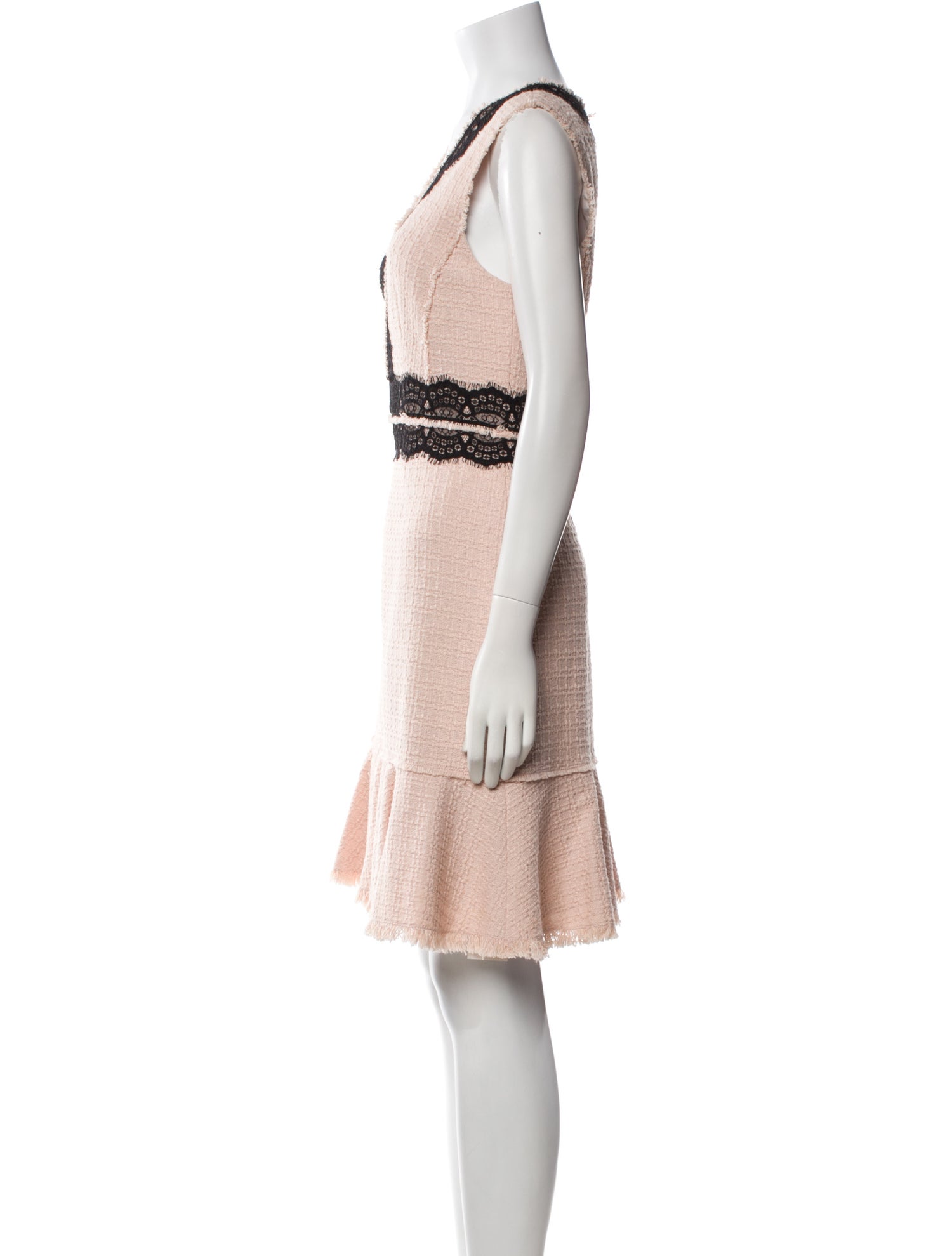 Rebecca Taylor V-Neck Knee-Length Dress