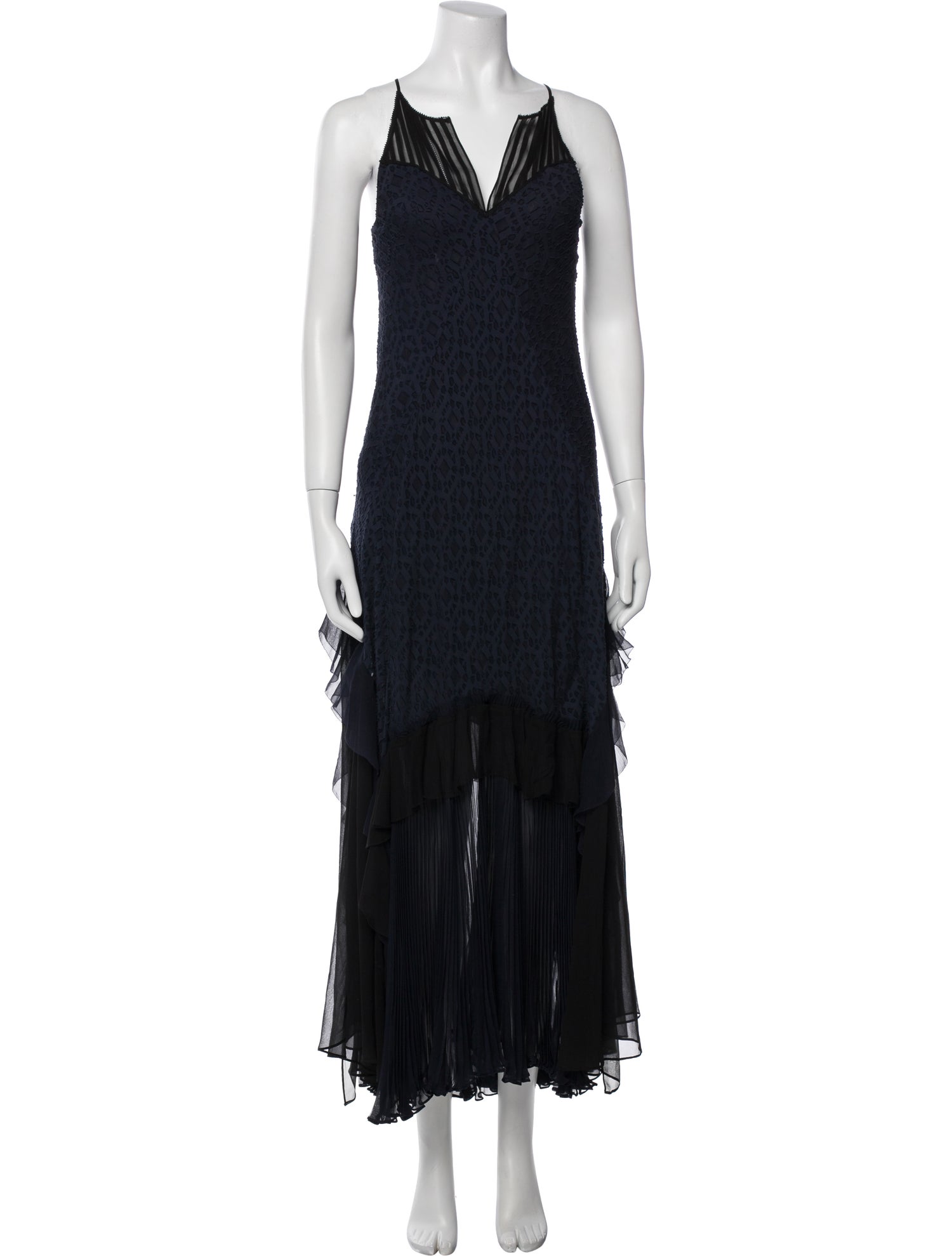 Rebecca Taylor V-Neck Long Dress