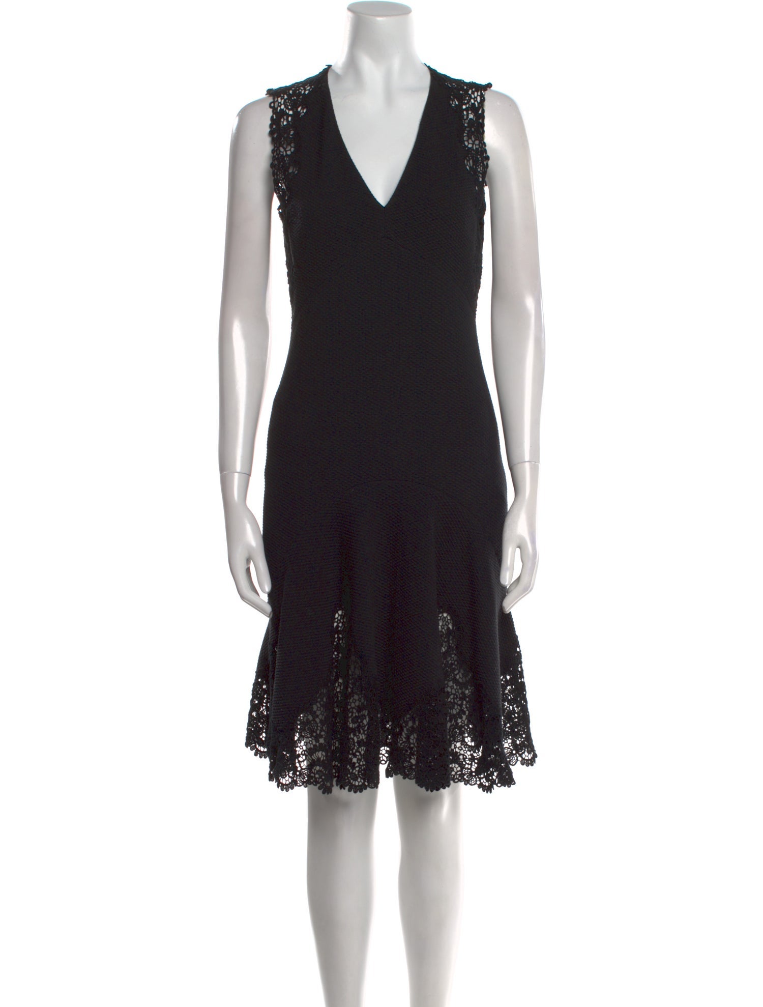 Rebecca Taylor V-Neck Knee-Length Dress