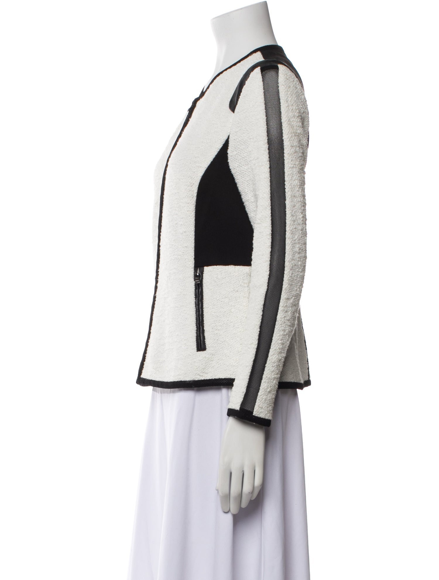 Rebecca Taylor Colorblock Pattern Evening Jacket