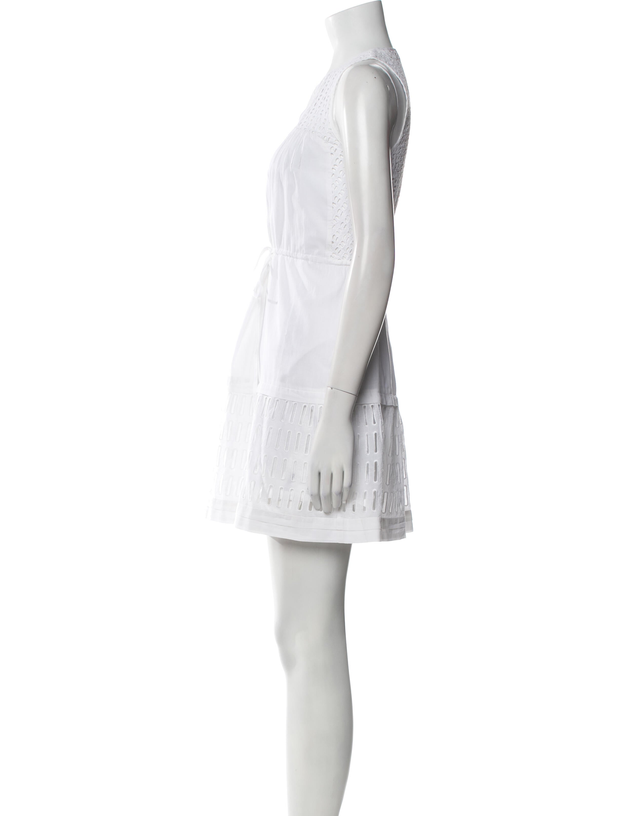 Rebecca Taylor Crew Neck Mini Dress