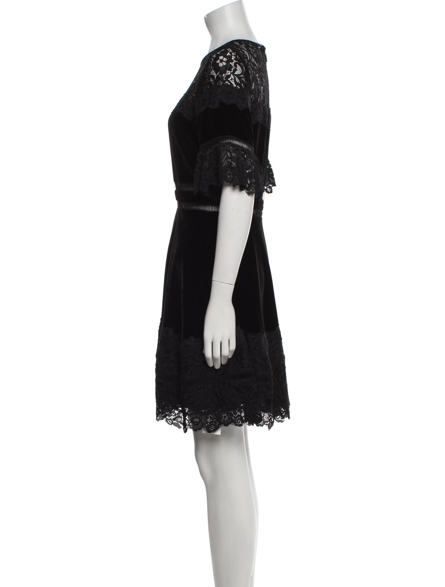 Rebecca Taylor Crew Neck Mini Dress