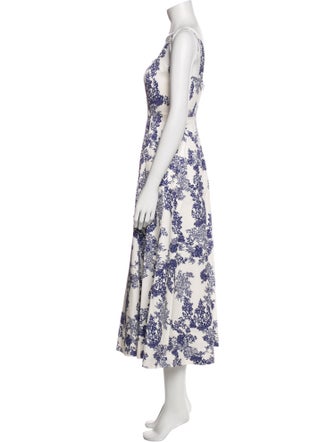 Rebecca Taylor Floral Print Long Dress