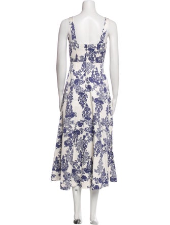 Rebecca Taylor Floral Print Long Dress