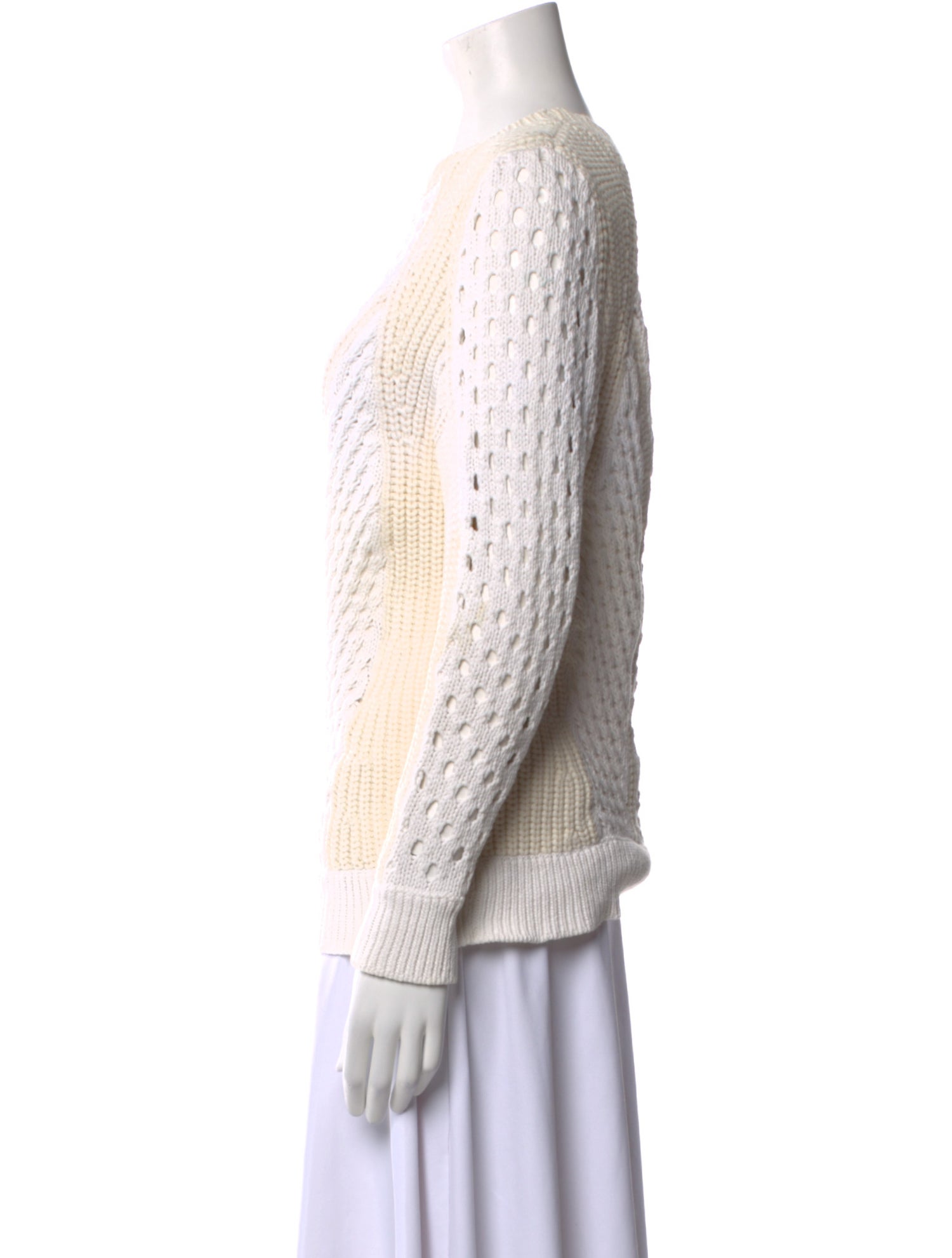 Rebecca Taylor Printed Scoop Neck Sweater