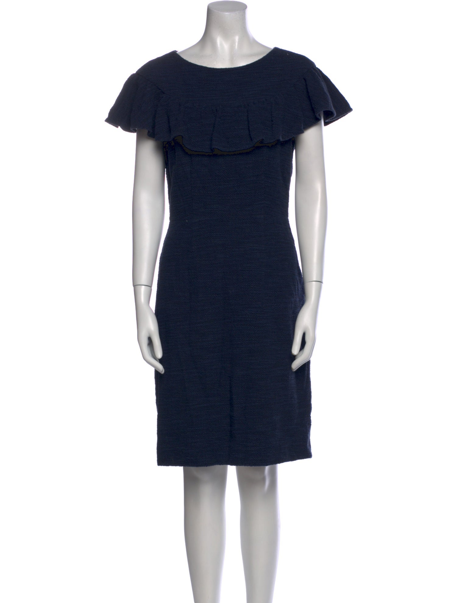 Rebecca Taylor Scoop Neck Knee-Length Dress