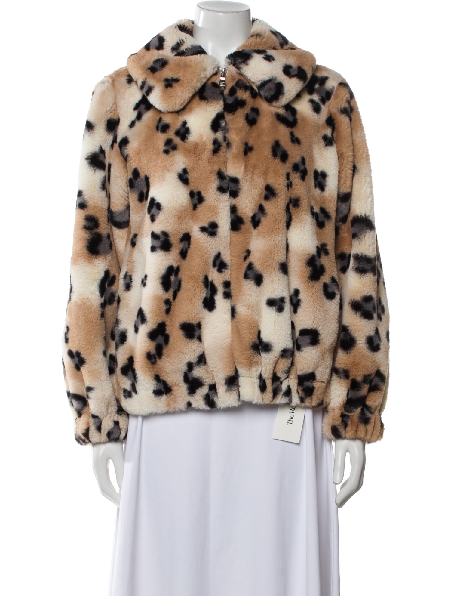 Rebecca Taylor Printed Faux Fur Jacket
