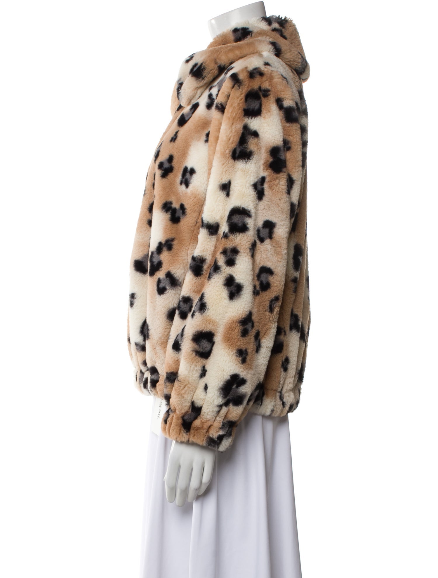 Rebecca Taylor Printed Faux Fur Jacket